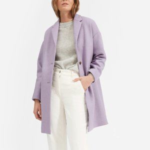Everlane Cocoon Wool-Blend Lavender Coat